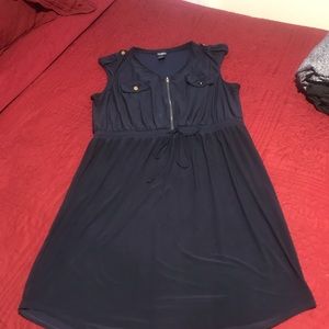Navy blue work dress